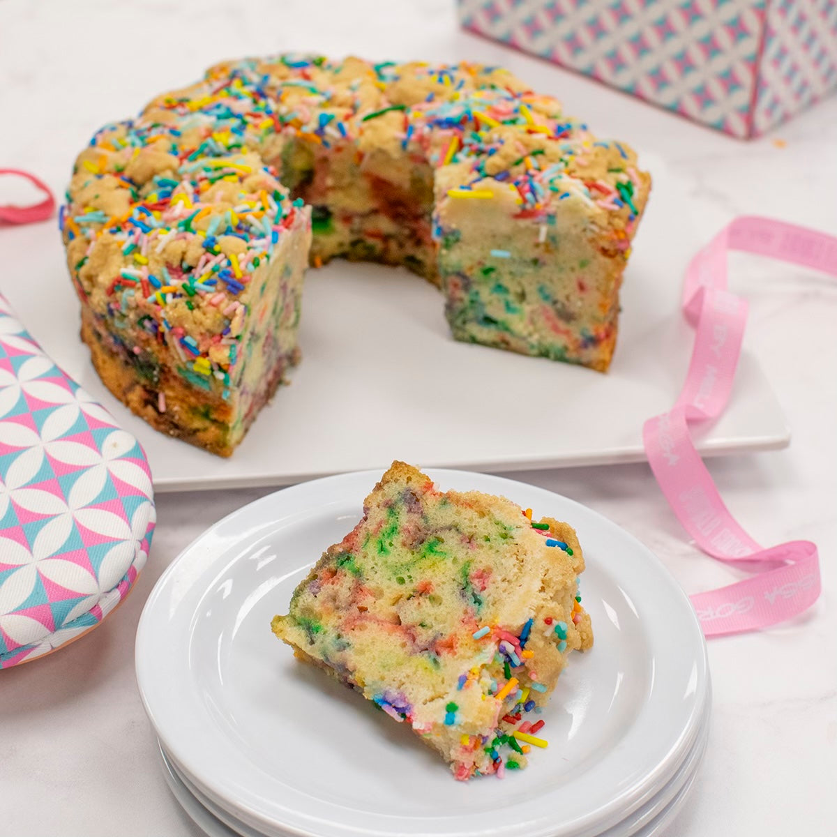 Sprinkle Coffee Cake