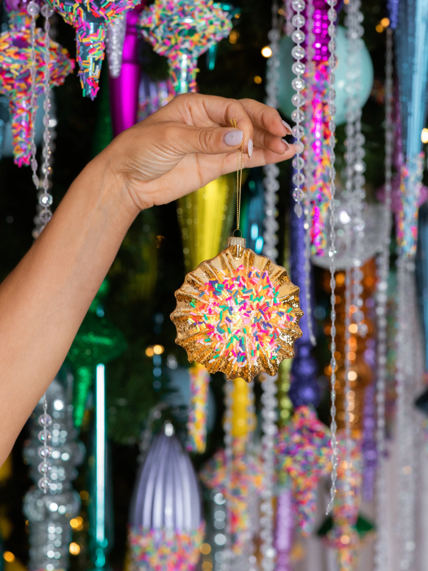Sprinkle Cookie Ornament