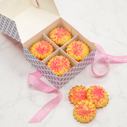 Baby Pink Sprinkle Cookies- 12ct